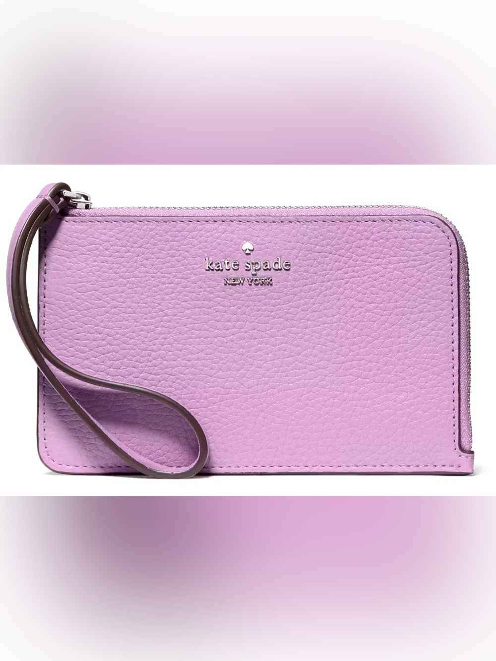 kate spade Lilac Pebbled Leather Wristlet NWOT